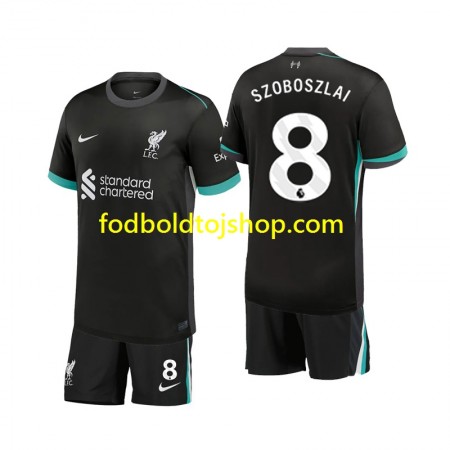Liverpool Szoboszlai 8 Børn Udebane Fodboldsæt 2024-25 S/S (+ Korte bukser)